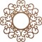 Ekena Millwork Reims Wood Fretwork Pierced Ceiling Medallion, Walnut, 18"OD x 6 7/8"ID x 1/4"T CMWP18X18X0250REWA - alternate 1